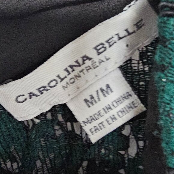 Carolina Belle Tank Green Lace Goth Whimsigoth Fairy Boho Floral M - Picture 8 of 11